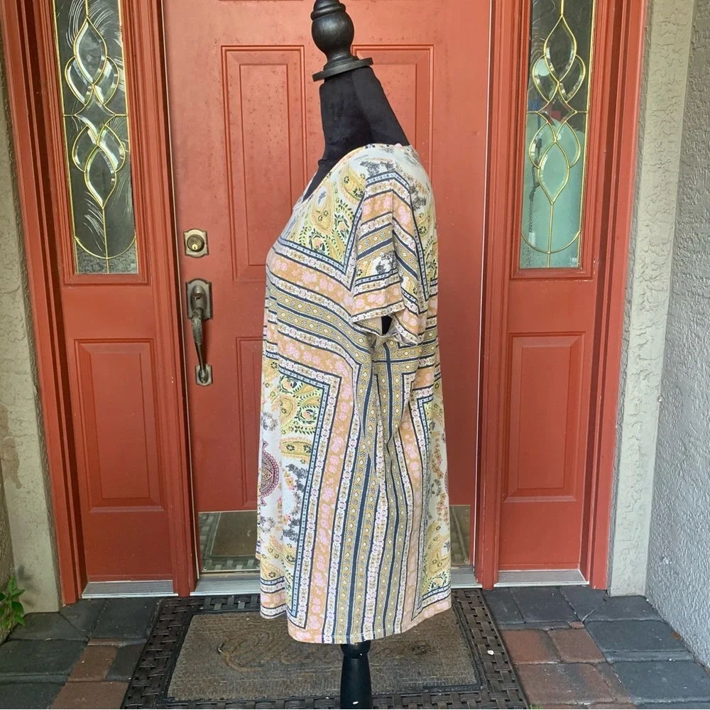 Lucky Brand Bohemian Paisley Print Top